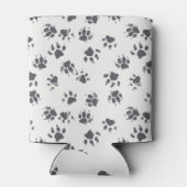 Rafraîchisseur Pour Canette Empreintes Paw : Chien Monochrome Sans Seamless. (Dos)