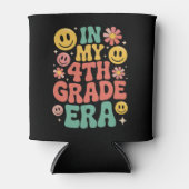 Rafraîchisseur Pour Canette En quatrième année Retro 4e année de retour scolai (Devant)