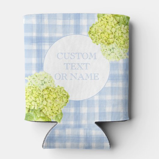 Rafraîchisseur Pour Canette En vichy bleu Hydrangea (Dos)