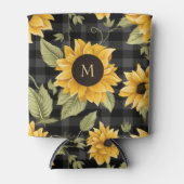 Rafraîchisseur Pour Canette en vichy Motif tournesol (Devant)