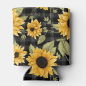 Rafraîchisseur Pour Canette en vichy Motif tournesol (Dos)