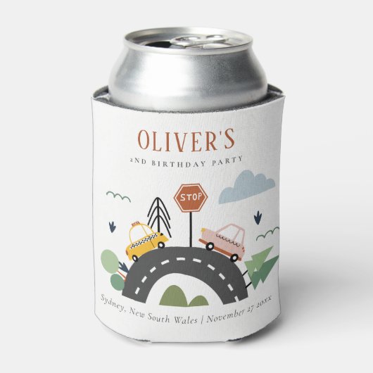 Rafraîchisseur Pour Canette Enfants mignons Véhicule Urbain Voiture Route N'im (Can devant)