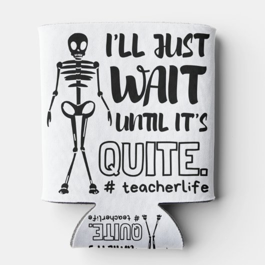 Rafraîchisseur Pour Canette Enseignant d'Halloween Enseignant d'automne (Dos)