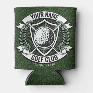 Rafraîchisseur Pour Canette Enseigne de club de golf personnalisée au nom du g