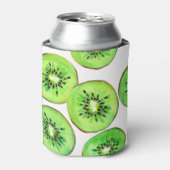 Rafraîchisseur Pour Canette Ensemble d'aquarelle aux fruits Kiwi verts (Can devant)