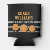 Rafraîchisseur Pour Canette Entraîneur de basket Nom personnalisé Can Cooler (Devant)