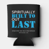 Rafraîchisseur Pour Canette Éphésiens 6 CONSTRUITS À DERNIER chrétien (Dos)