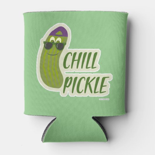 Rafraîchisseur Pour Canette Epic Chill Pickle Funny Caractère Design Amusant (Devant)