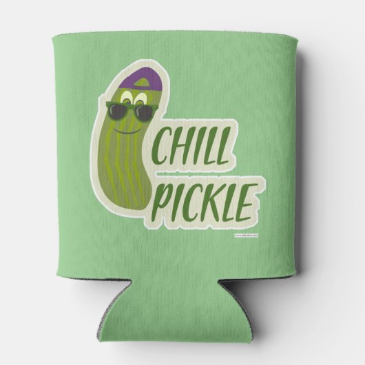 Rafraîchisseur Pour Canette Epic Chill Pickle Funny Caractère Design Amusant (Dos)