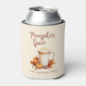 Rafraîchisseur Pour Canette Épice citrouille - Feuillage de fin et d'automne (Can devant)