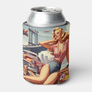 Rafraîchisseur Pour Canette Épingle vintage Blonde
