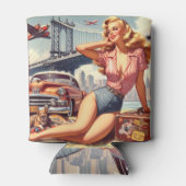 Rafraîchisseur Pour Canette Épingle vintage Blonde (Dos)