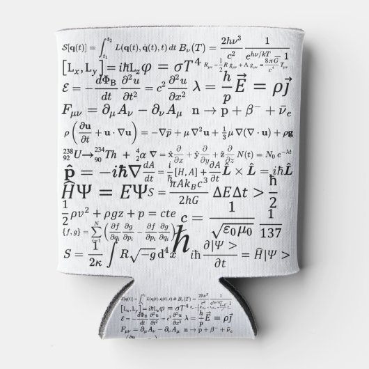 Rafraîchisseur Pour Canette Équations et formules de physique (Devant)
