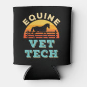 Rafraîchisseur Pour Canette Equine Vet Tech Horse Technicien Vétérinaire (Devant)