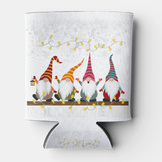 Rafraîchisseur Pour Canette Équipe à gauche gnome xmas joyeux noël (Devant)