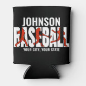 Rafraîchisseur Pour Canette Équipe de baseball AJOUTER NOM Champion Joueur de  (Devant)