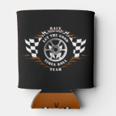 Rafraîchisseur Pour Canette Équipe De Course De Voitures De Sport À damiers Fl (Dos)