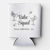 Rafraîchisseur Pour Canette Équipe de filles Squad blanche pour l'enterrement (Devant)