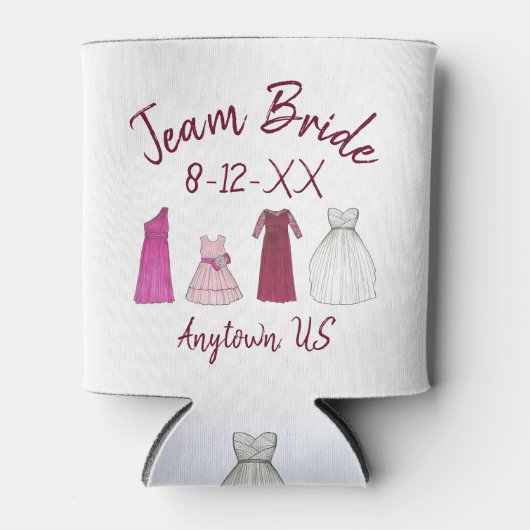 Rafraîchisseur Pour Canette ÉQUIPE FEMME FEMME FEMME FEMME Mariée (Devant)