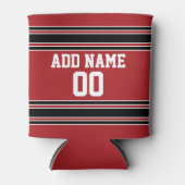 Rafraîchisseur Pour Canette Équipe Jersey avec nom et numéro personnalisés (Devant)