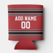 Rafraîchisseur Pour Canette Équipe Jersey avec nom et numéro personnalisés (Dos)