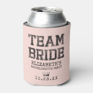 Rafraîchisseur Pour Canette Équipe Rose Collégiale Mariée Bachelorette Party