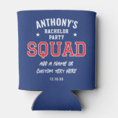 Rafraîchisseur Pour Canette Escadron de Bachelor Personnalisé Red Navy (Dos)