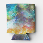 Rafraîchisseur Pour Canette Espace futuriste, arrière - plan nébuleux étoilé. (Dos)