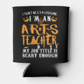 Rafraîchisseur Pour Canette Espèce Teacher Halloween Funny Costume (Devant)