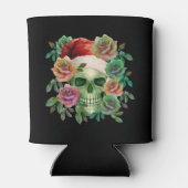 RAFRAÎCHISSEUR  POUR CANETTE ESPRIT VERT PÈRE NOËL ET FLORALE DE NOËL (Dos)