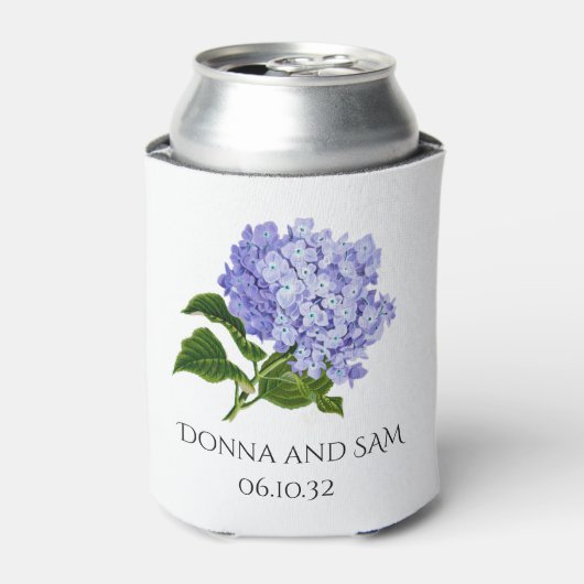 Rafraîchisseur Pour Canette Été Floral Hydrangea Mariage Can Cooler Faveurs (Can devant)