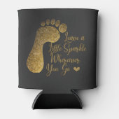 Rafraîchisseur Pour Canette Étincelle D'Or Partout Où Vous Allez (Devant)