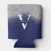 Rafraîchisseur Pour Canette Étincelles Parties scintillant argent Monogramme b (Dos)