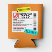 Rafraîchisseur Pour Canette Étiquette d'avertissement de bière sur ordonnance  (Devant)