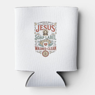 Rafraîchisseur Pour Canette Étiquette de savon Jésus Lavé Propre Savon Jésus L