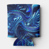 Rafraîchisseur Pour Canette étoile bleue ondulée avec zag zig (Dos)