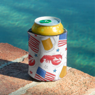 Rafraîchisseur Pour Canette Étoile du drapeau de la bière de homard