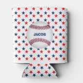 Rafraîchisseur Pour Canette Étoiles Américaines Et Baseball (Dos)