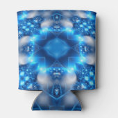 Rafraîchisseur Pour Canette Étoiles bleues électriques Kaleidoscope Mandala (Dos)