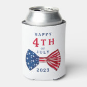 Rafraîchisseur Pour Canette Étoiles Et 4 juillet (Can devant)