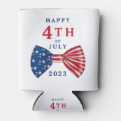 Rafraîchisseur Pour Canette Étoiles Et 4 juillet (Devant)