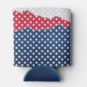 Rafraîchisseur Pour Canette Étoiles rouges blanches et bleues (Dos)