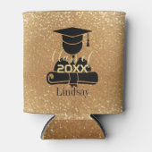 Rafraîchisseur Pour Canette Étudiant - Classe de 20XX - Parties scintillant d' (Devant)