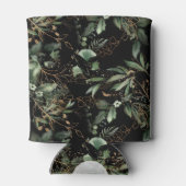 Rafraîchisseur Pour Canette Eucalyptus Golden Boho Elegant Onyx Black Mariage (Dos)