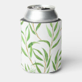 Rafraîchisseur Pour Canette Eucalyptus motif aquarelle sur blanc (Can Dos)