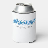 Rafraîchisseur Pour Canette Euchre, Ramasse-Le ! design bleu (Can Dos)