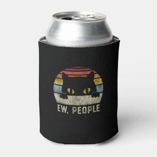 Rafraîchisseur Pour Canette Ew Personnes Retro Chat Drôle Vintage Anti Social