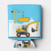 Rafraîchisseur Pour Canette Excavateur ajouter un nom Personnaliser (Dos)