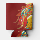 Rafraîchisseur Pour Canette Exotic Feathers Red (Devant)