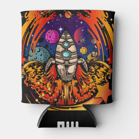 Rafraîchisseur Pour Canette Exploser le vaisseau spatial (Devant)